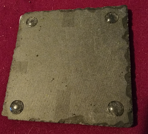 Candy Cane Slate Coaster