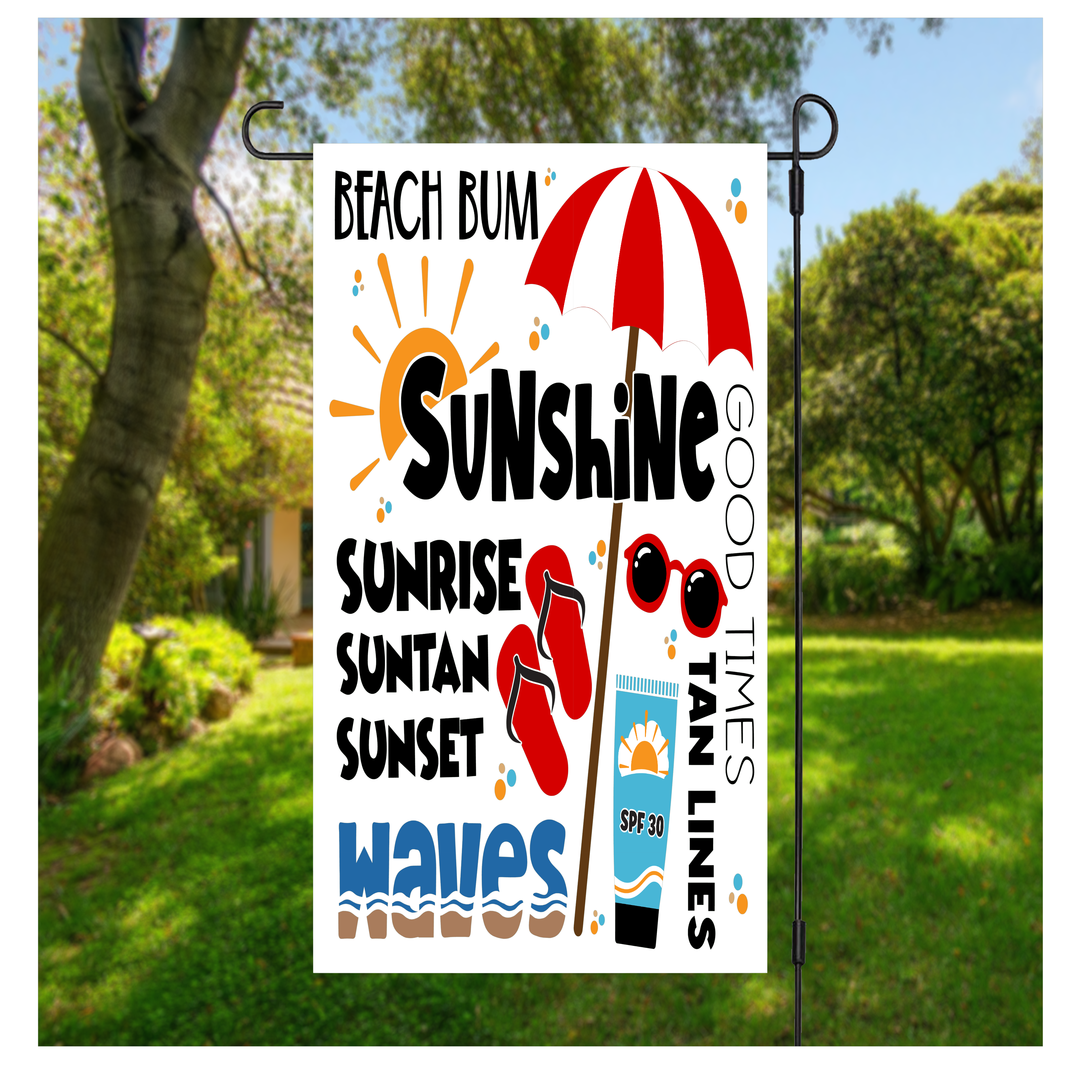 Sunshine Garden Flag