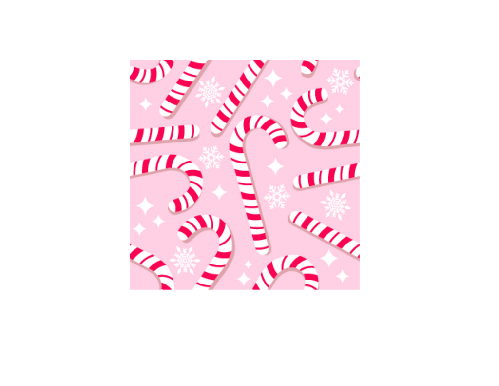 Candy Cane Slate Coaster