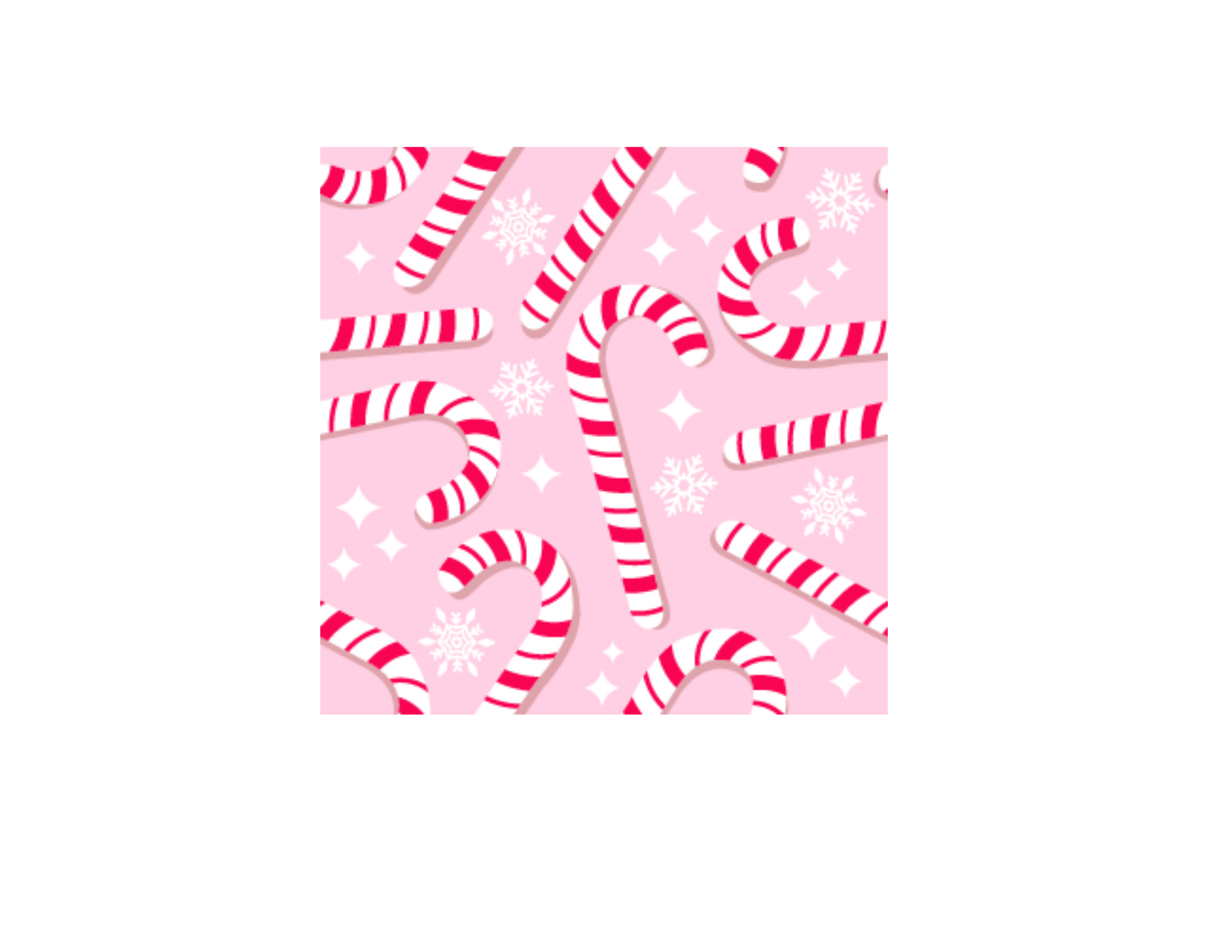 Candy Cane Slate Coaster