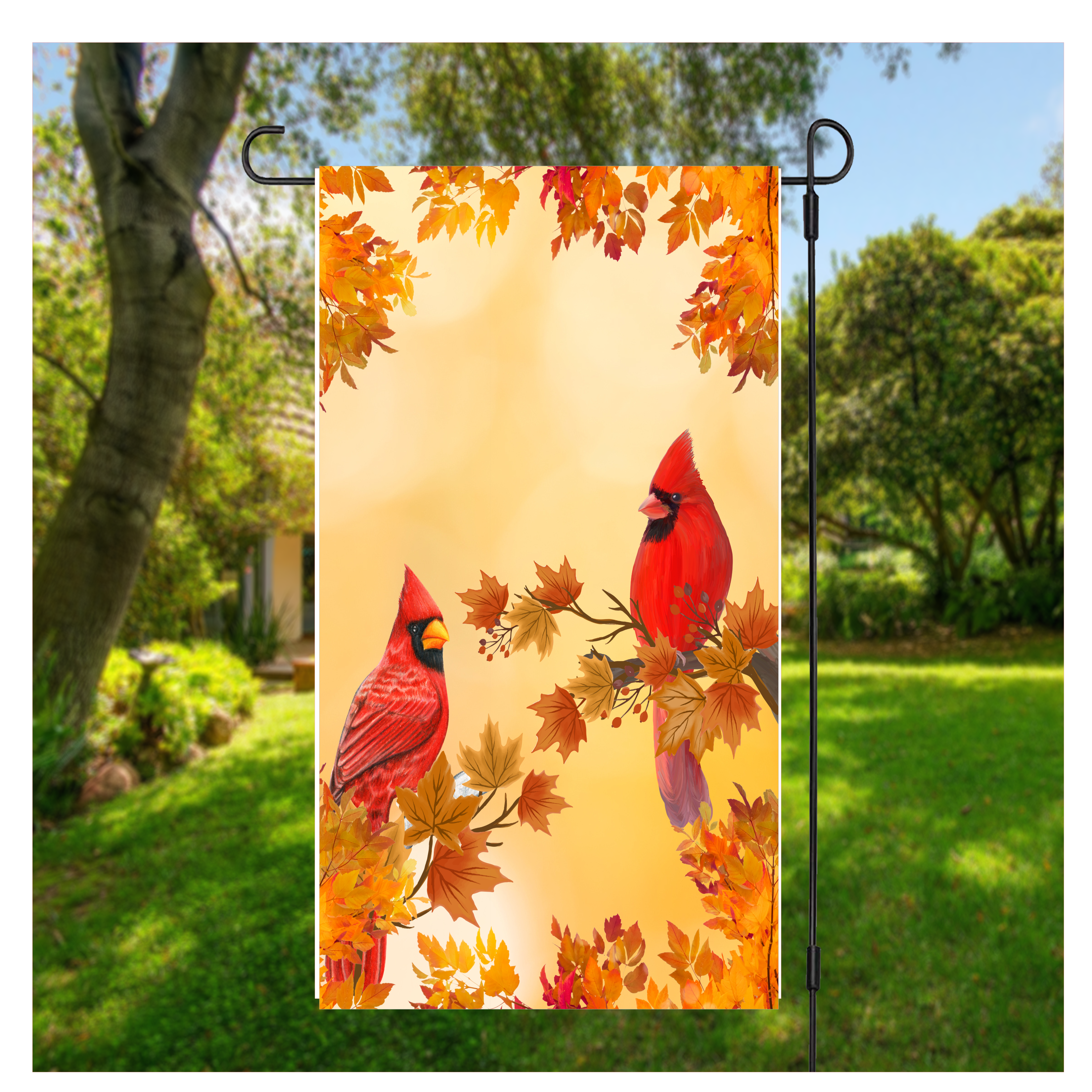Cardinal Garden Flag