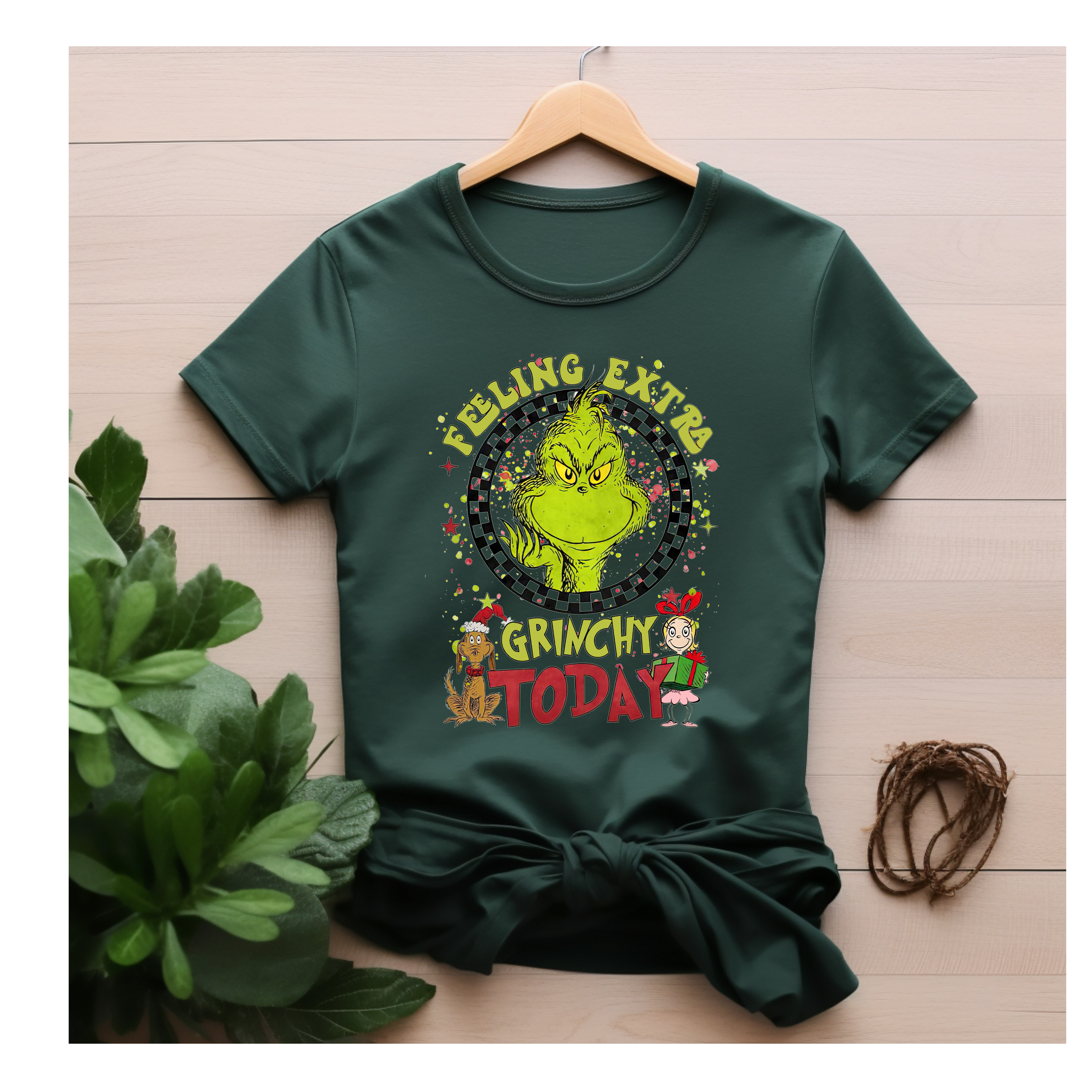 Green Christmas Character Shirt