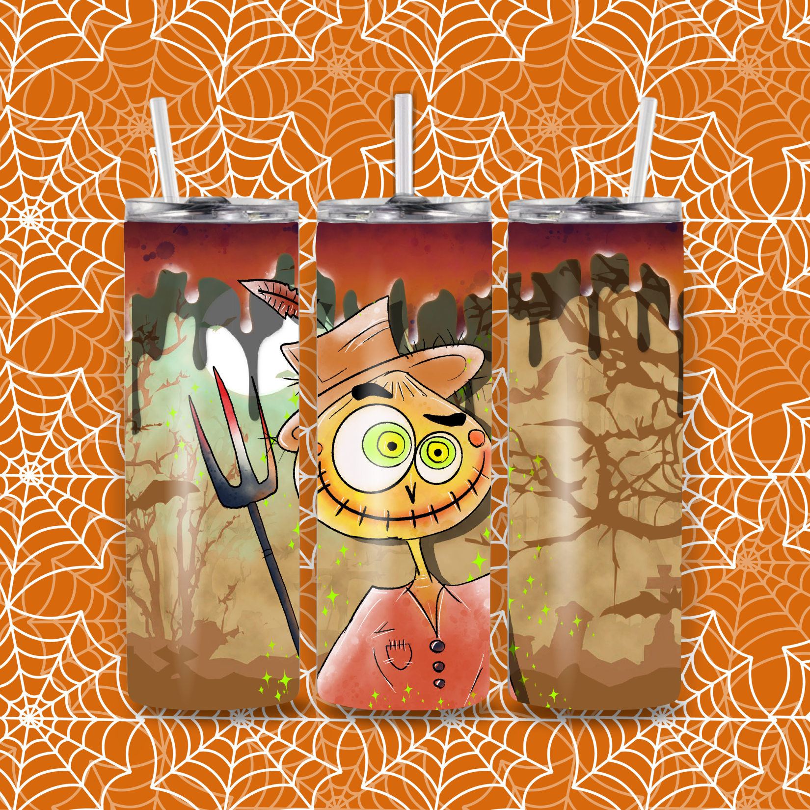 Funny Scarecrow Tumbler