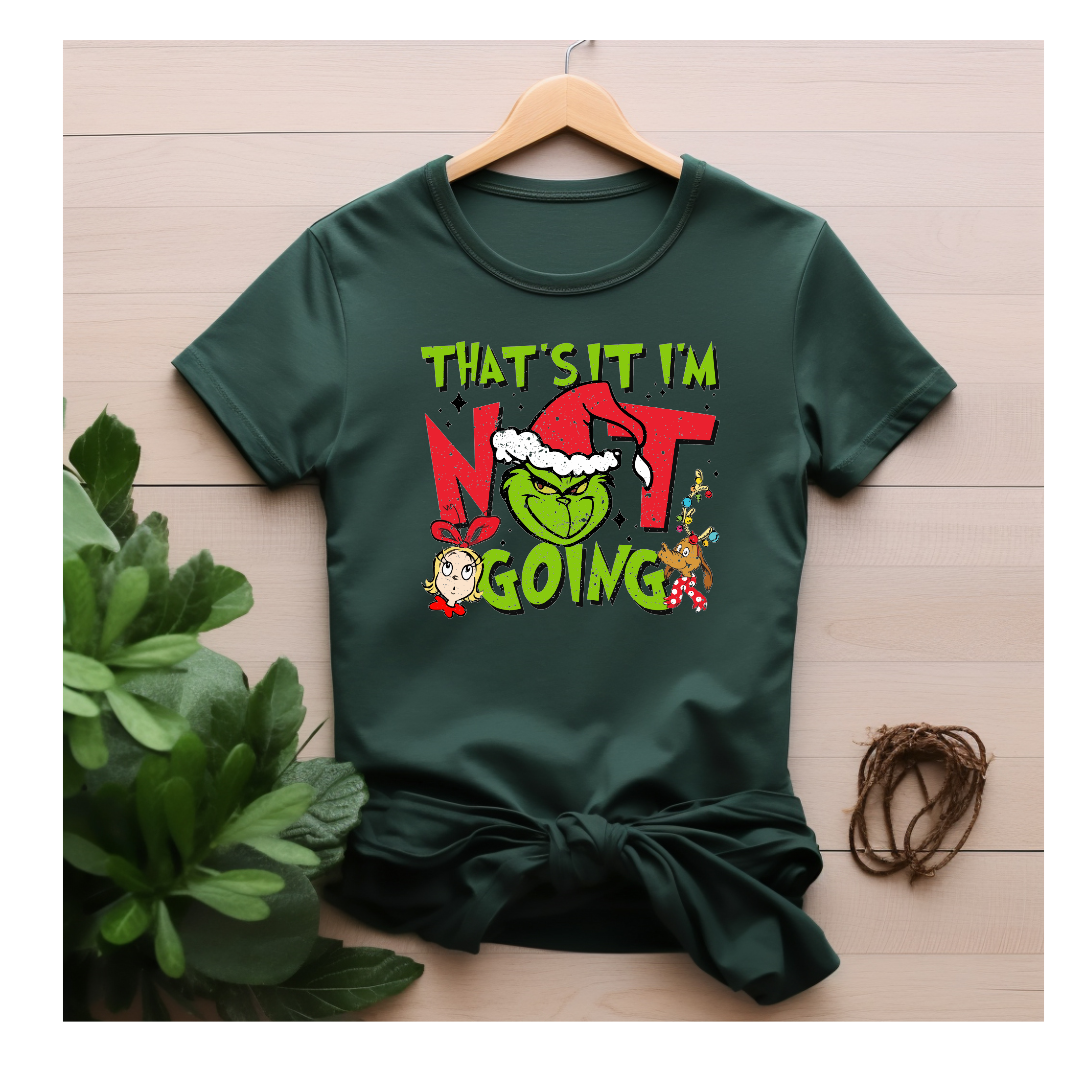 Green Christmas Character Shirt