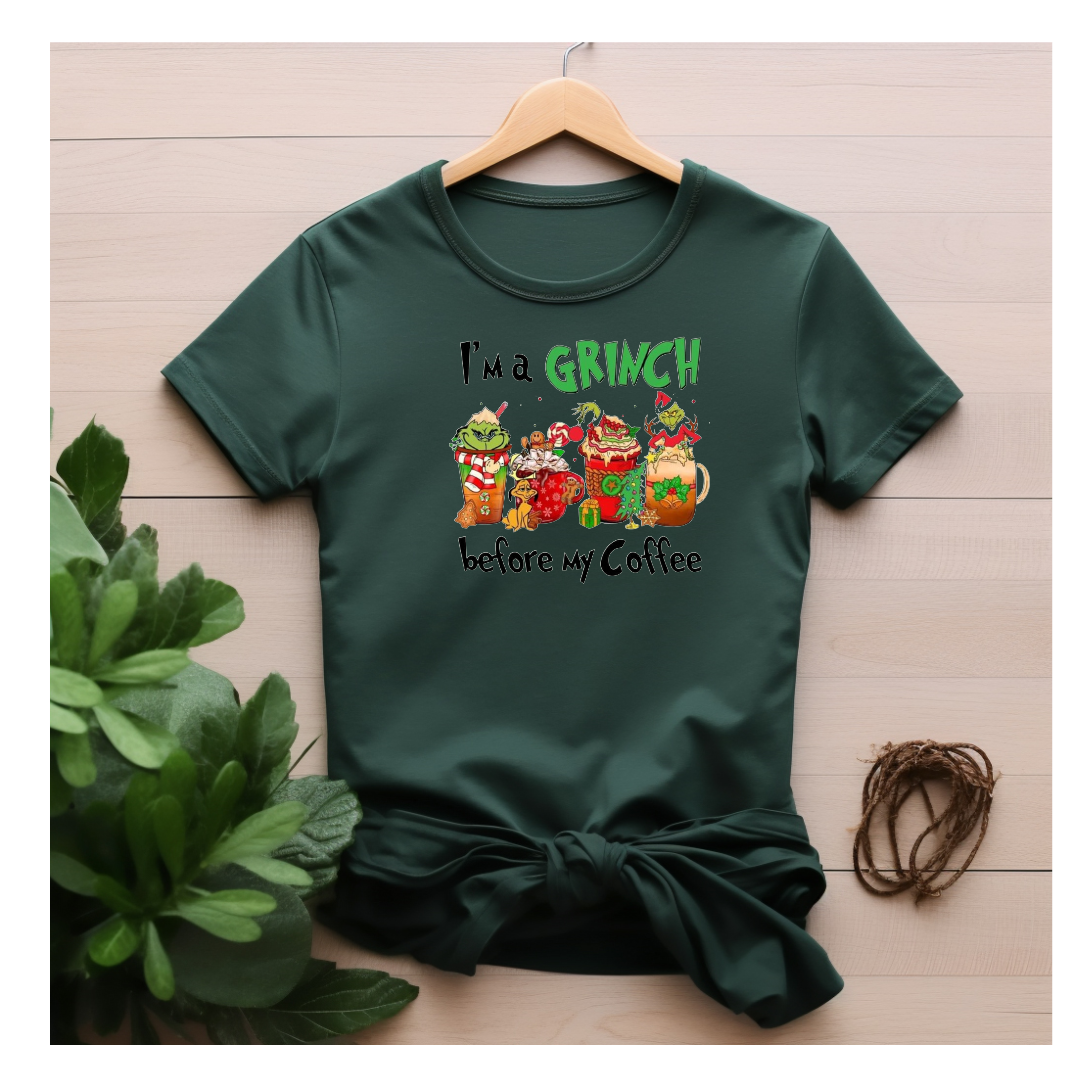 Green Christmas Character Shirt