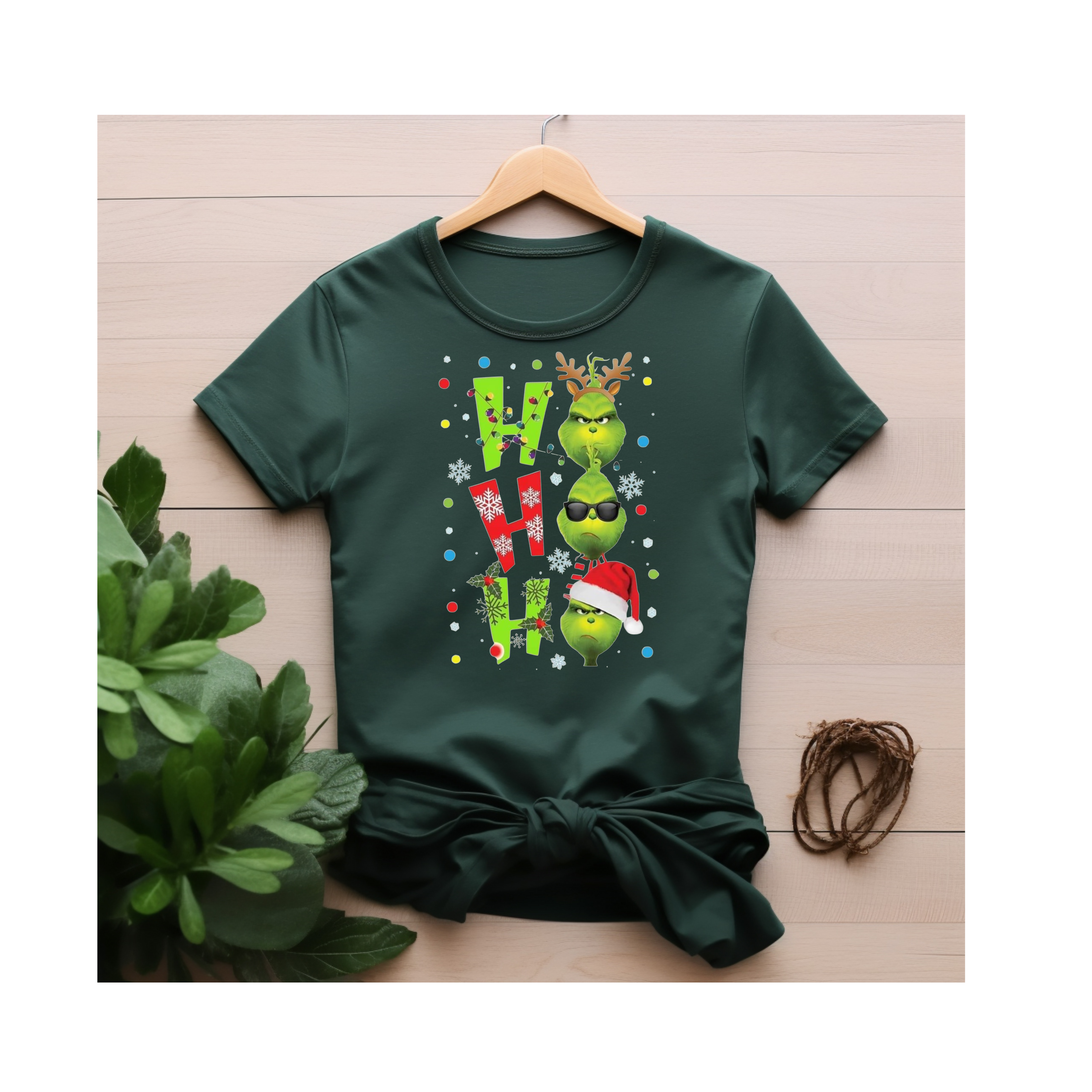 Green Christmas Character Shirt