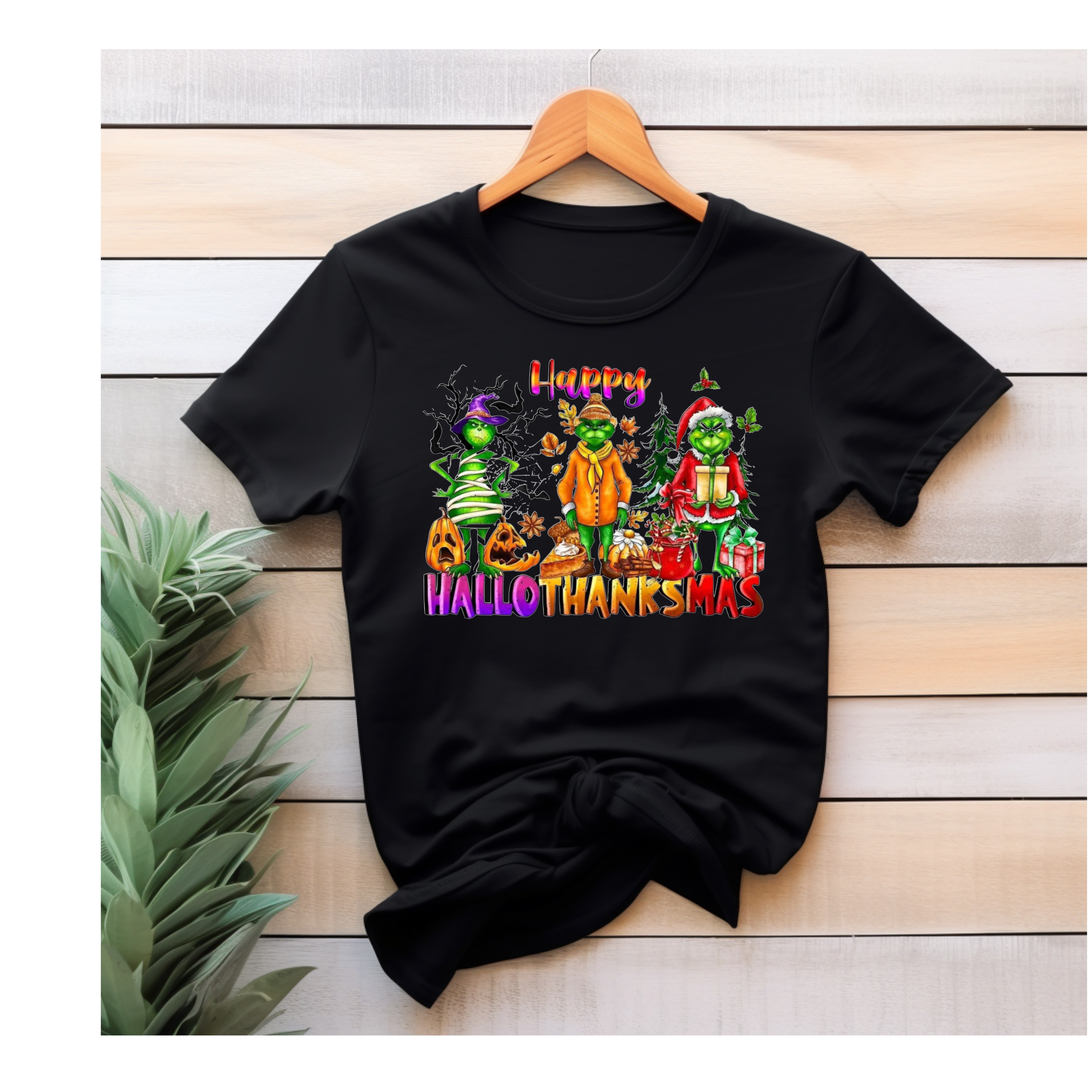 Green Christmas Character Shirt