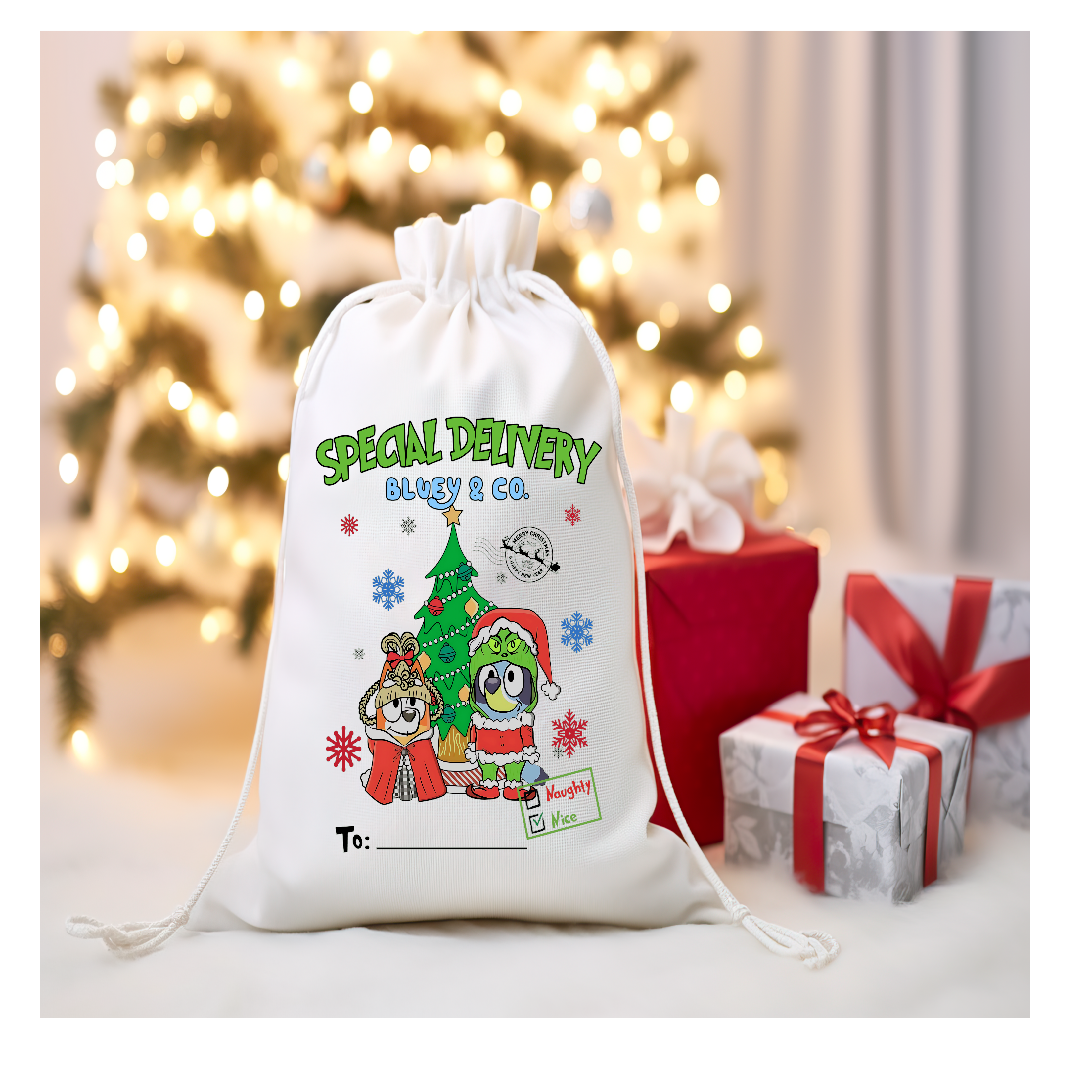 Bluey Santa Sack