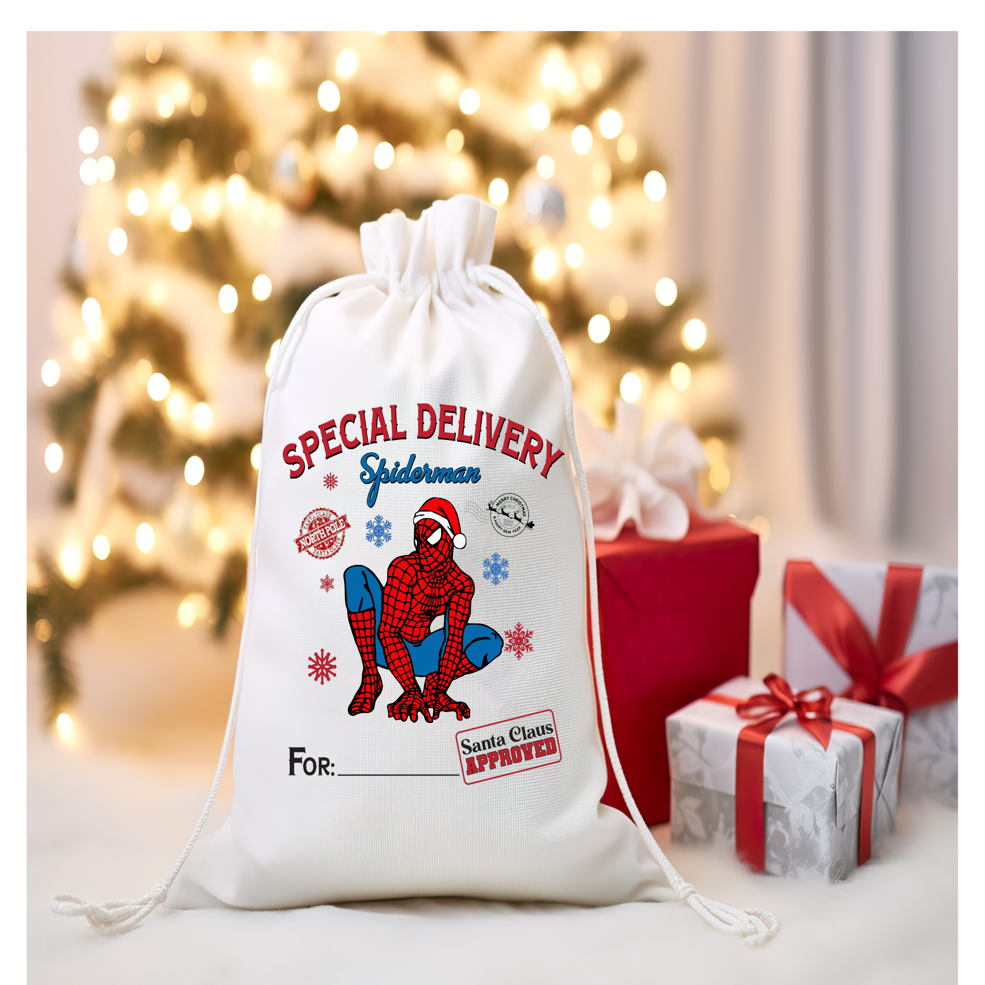 Spiderman Santa Sack